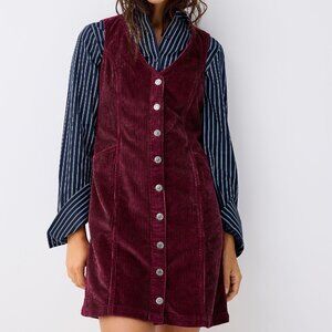 Levi's Burgundy Corduroy Mini Dress